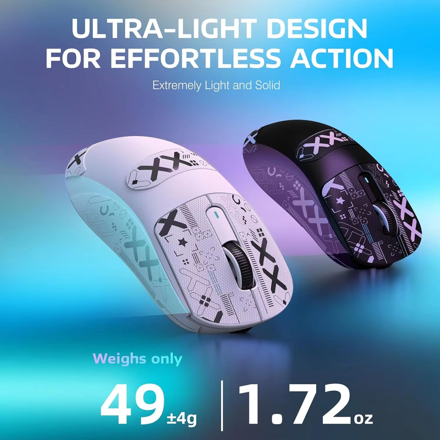 ATTACK SHARK X3 Tri-Mode Wireless Gaming Mouse, 26K DPI PAW3395, 1.73oz Lightweight, 200h Battery
