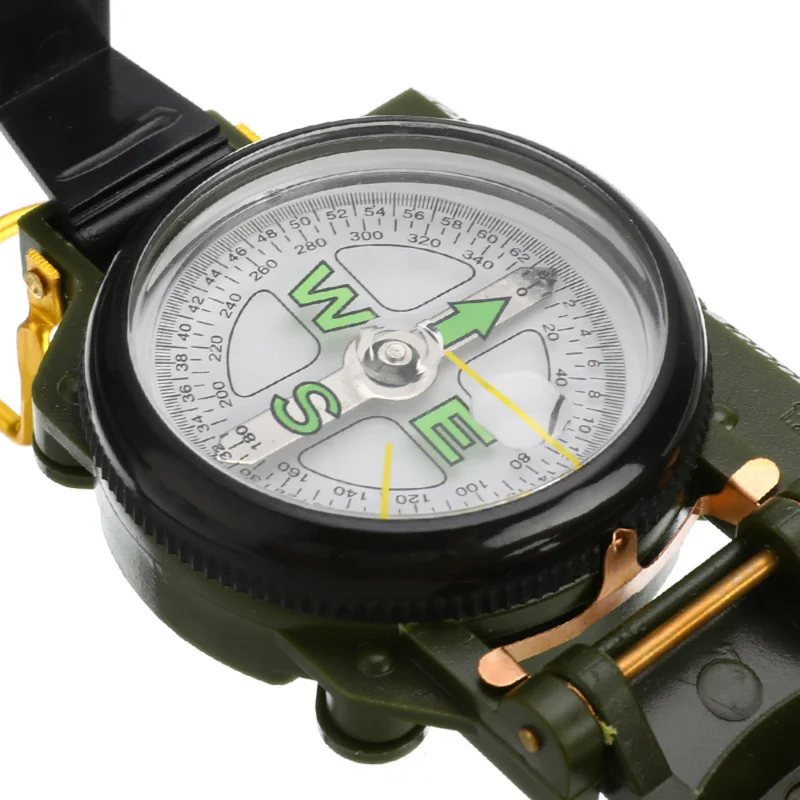 Waterproof Military Lensatic Compass High Precision Outdoor Navigation Tool