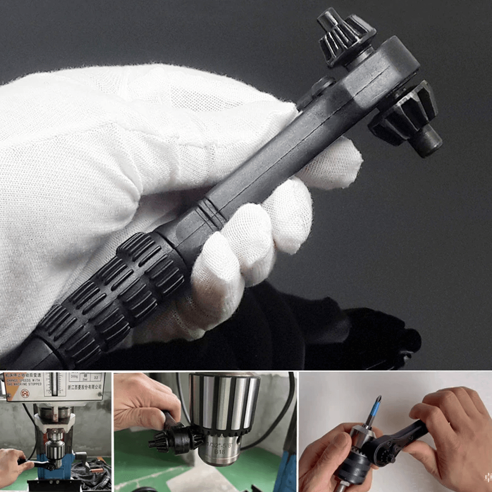 2-In-1 Drill Chuck Ratchet Spanner