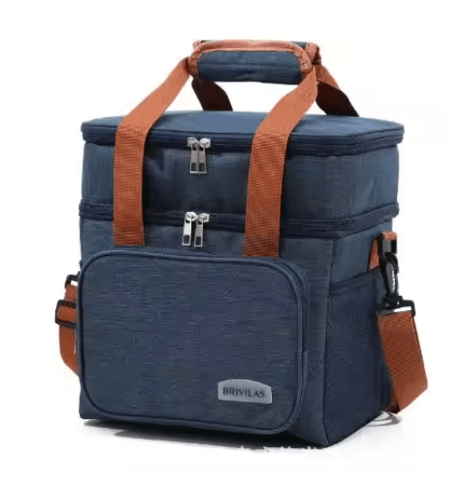 European and American Style Crossbody Insulated Lunch Bag Large Capacity Business Tote