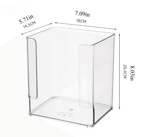 Acrylic Mask Storage Box – Large Capacity Transparent Organizer for Vanity & Skincare