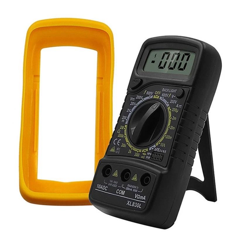 Digital Multimeter AC DC Voltmeter & Voltage Tester with Ohmmeter Ammeter 9V Powered