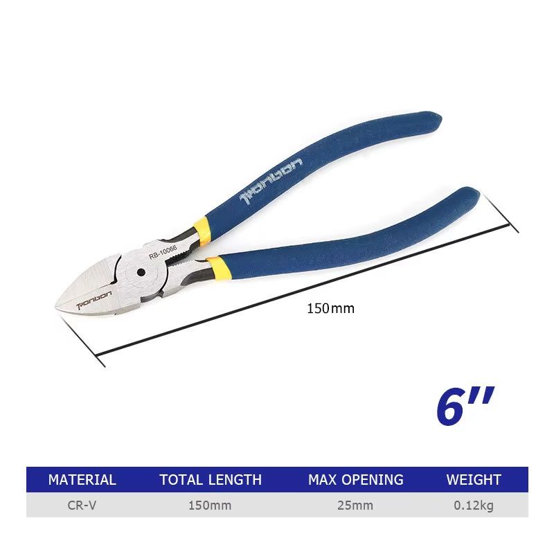 Professional 5/6/7 Inch Wire Stripping Pliers – Electrician Side Cutter & DIY Cable Nipper