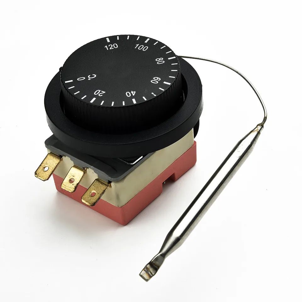 Adjustable Car Cooling Fan Thermostat Switch 32-248°F, Radiator Temperature Control Knob for 12V Electric Fans