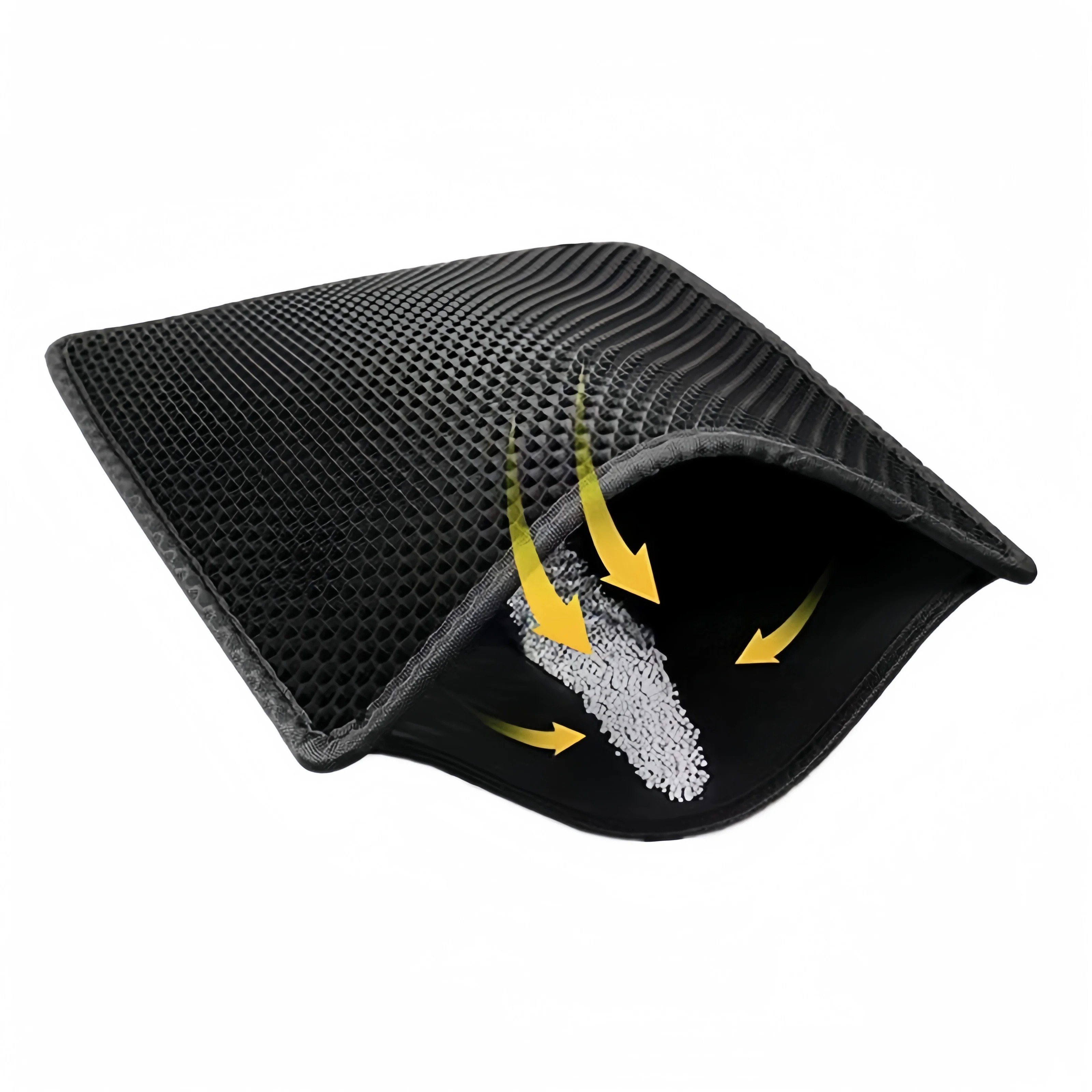 Premium Double-Layer Cat Litter Mat – Waterproof, Non-Slip & Easy Clean