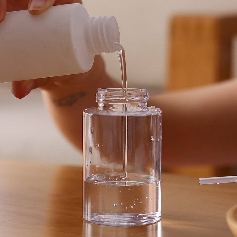 Refillable Nail Art Polish Remover Pump Dispenser Bottle for Manicure