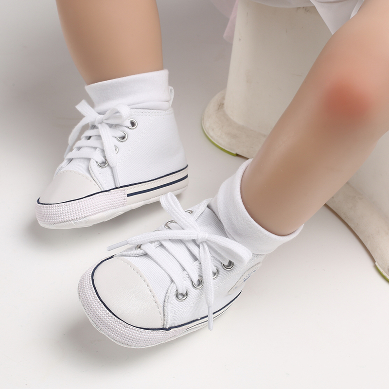 Infant Toddler Anti-slip Baby Shoes Baby Canvas Classic Sneakers Newborn Star Sports Shoes Baby Boys Girls First Walkers