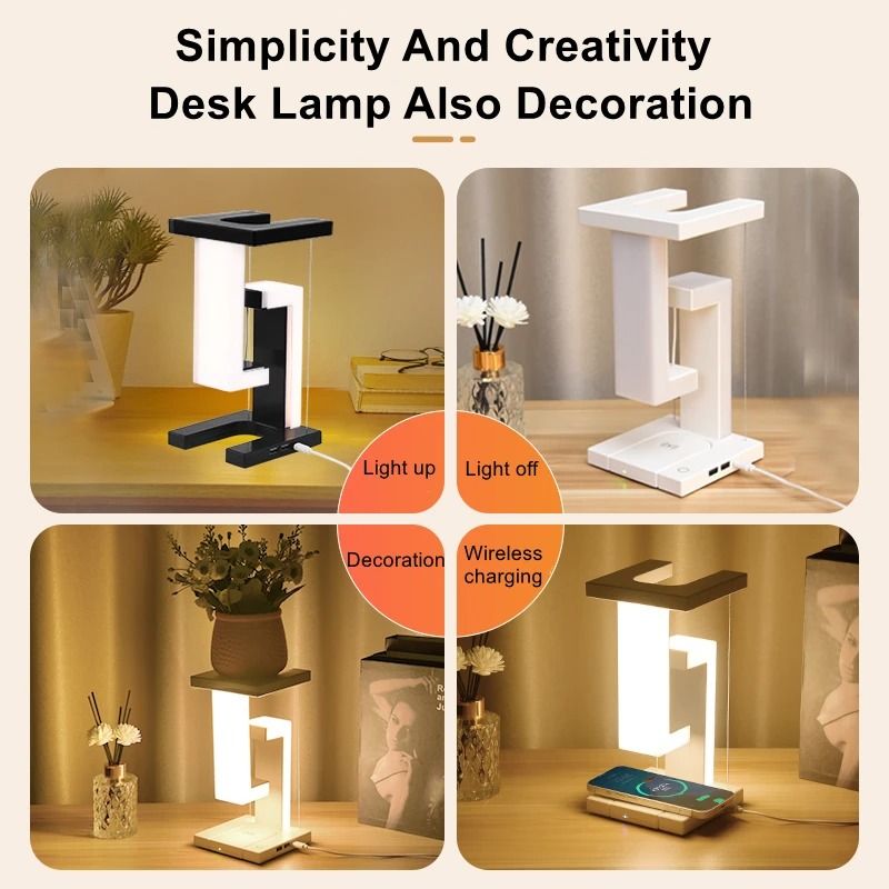 Novelty Floating Lamp With Detachable Wireless Charger