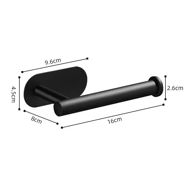 Black Stainless Steel Toilet Paper Holder