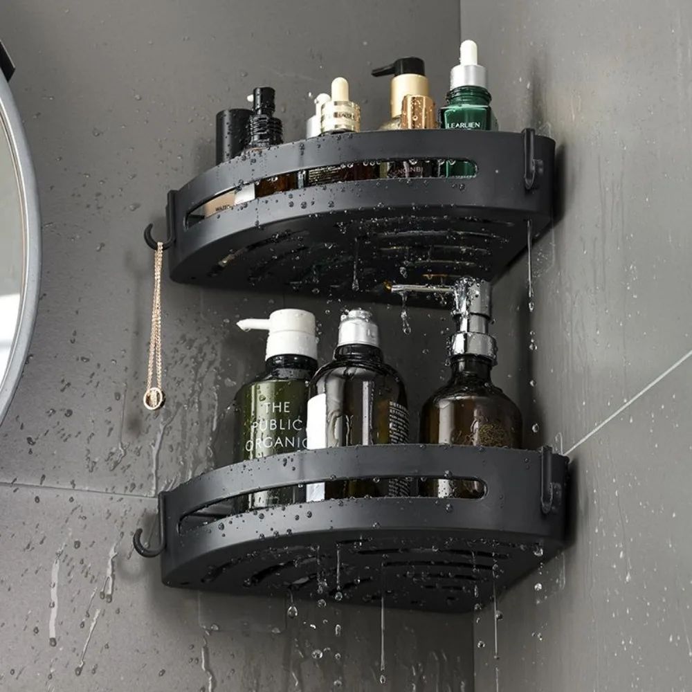No-Drill Shower Shelf Set (1–3 PCS) - Strong Adhesive Shower Caddy, Waterproof Bathroom Organizer & Wall Mounted Shampoo