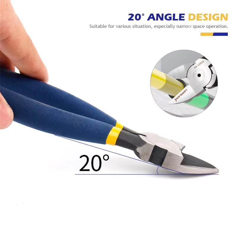Professional 5/6/7 Inch Wire Stripping Pliers – Electrician Side Cutter & DIY Cable Nipper