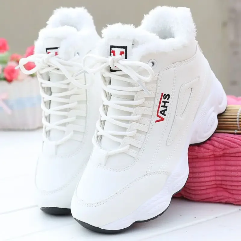 Cotton Shoes Winter New Velvet Sports Shoes, Warm Thick Bottom Casual Shoes, Flat Bottom Versatile Student Shoes