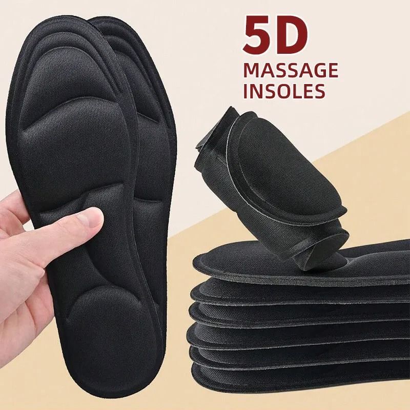 5D Massage Memory Foam Insoles for Shoes Breathable Cushion Orthopedic Running Insoles
