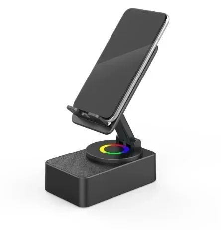 Wireless Bluetooth Speaker with Phone Holder and Power Bank