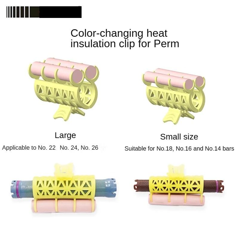Professional Hair Perm Rods and Roller Clips Heatproof Curling Set