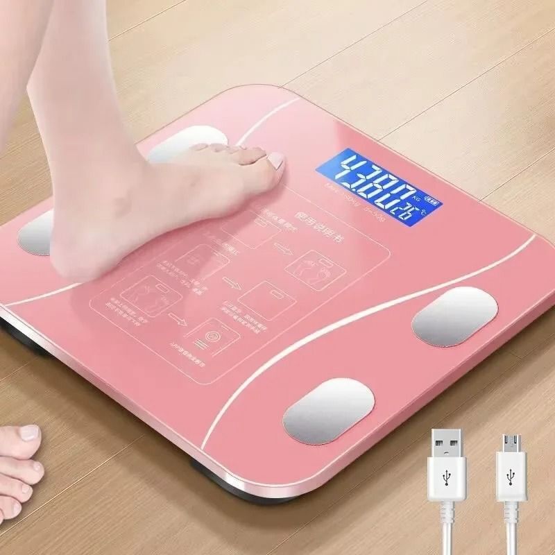 Smart Bluetooth Body Fat Scale with LED Digital Display and Mobile App Synchronization