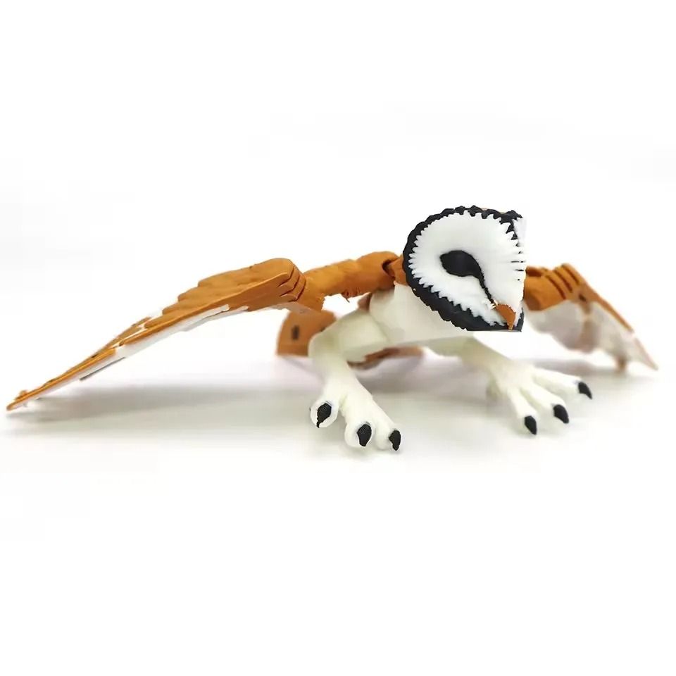 3D Printed Articulated Eagle Simulation Figurine