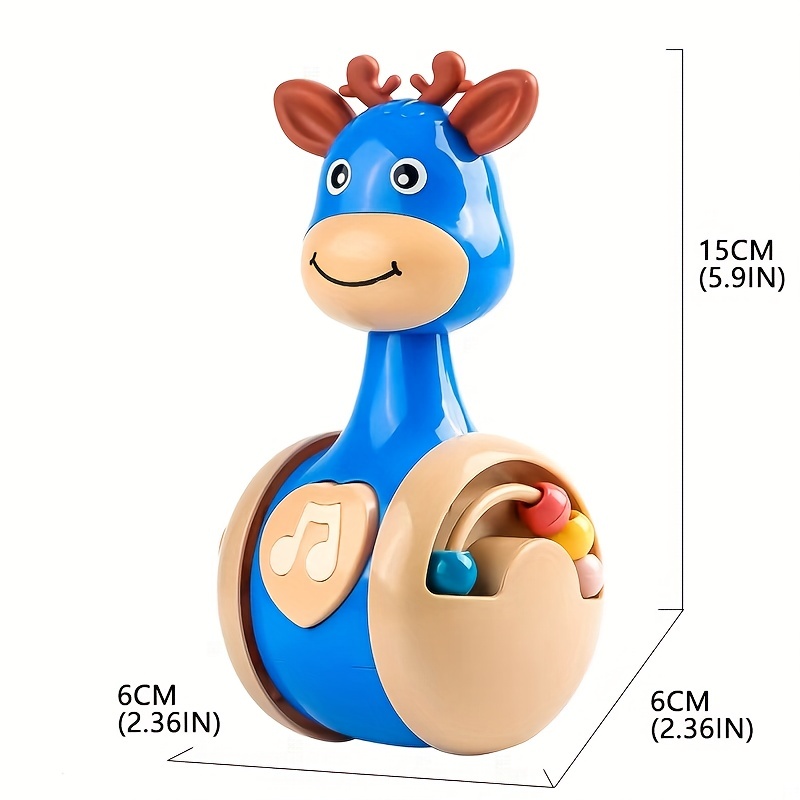 Tumbler Wobbler Toys for Infant Boy Girl, Roly Poly Baby Toys Months Ideal for Early Education and Learning