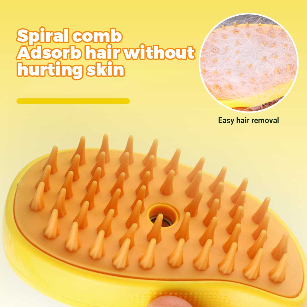 Electric Steamy Brush & Massage Comb for Dogs & Cats, Perfect for Shedding, Cleaning & Relaxation