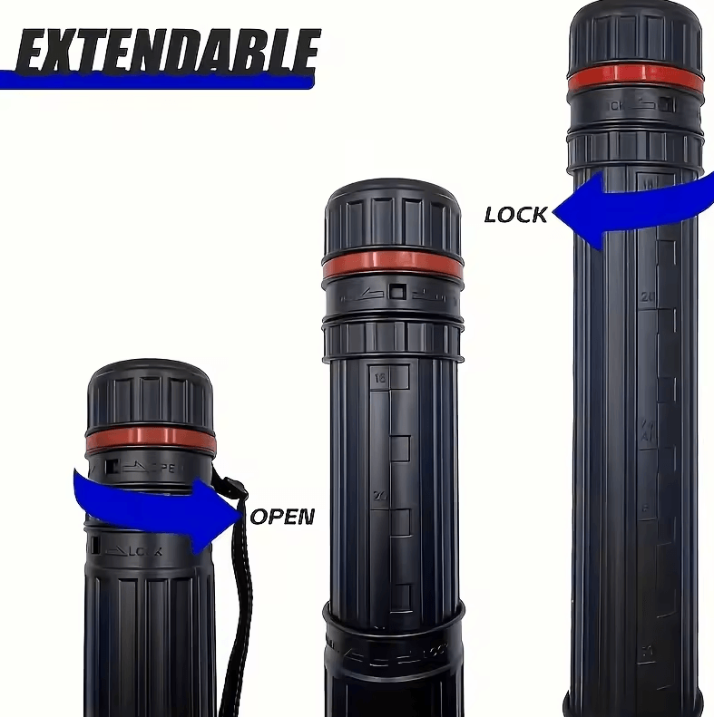 Portable Drawing Tube – Adjustable Expandable Art Storage with Shoulder Strap