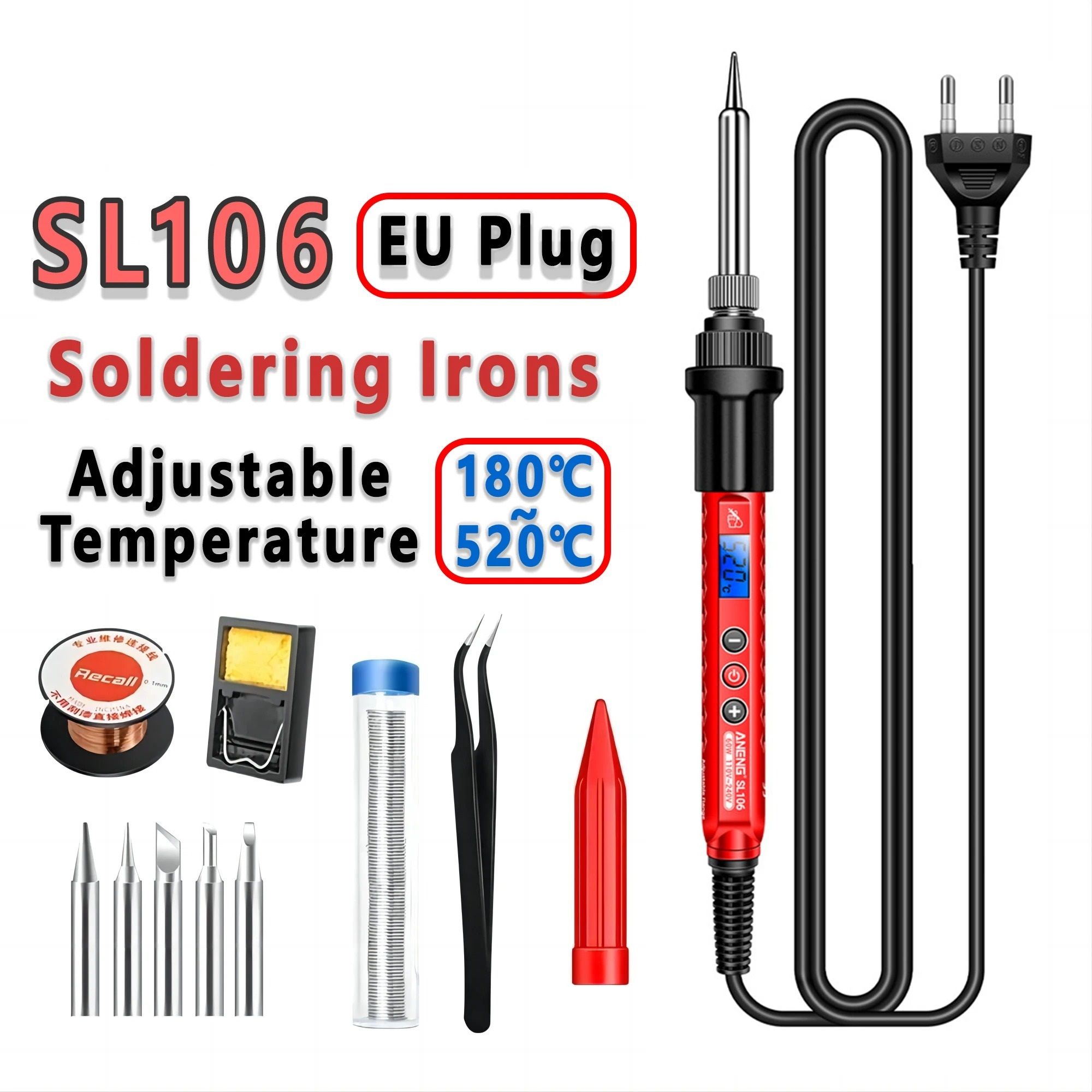 Adjustable Temperature Electric Soldering Iron Kit