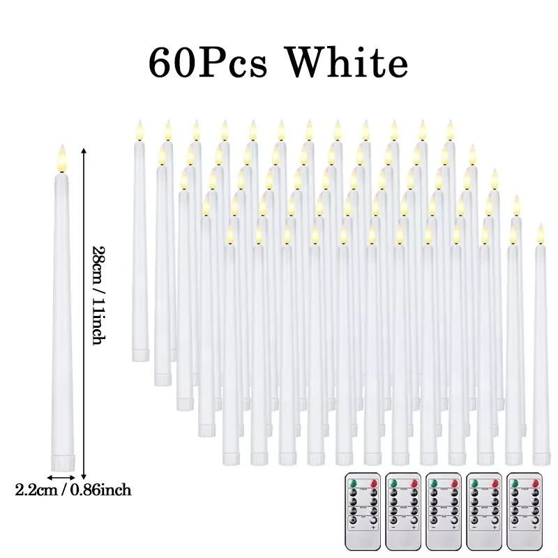 Flameless LED Taper Candles | Battery Operated Flickering Faux Candles