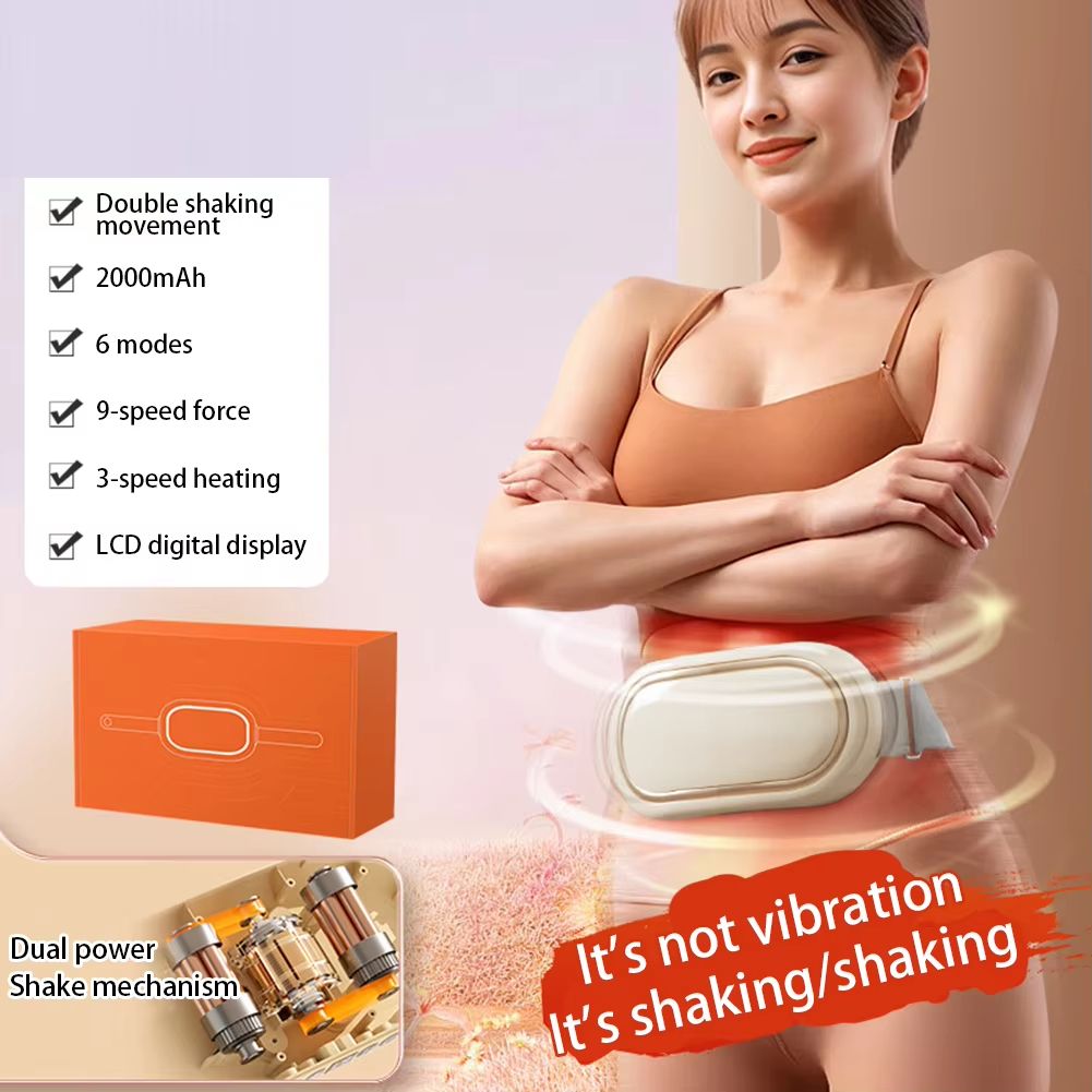 Heated Weight Loss Massage Belt Abdominal Vibration Massager