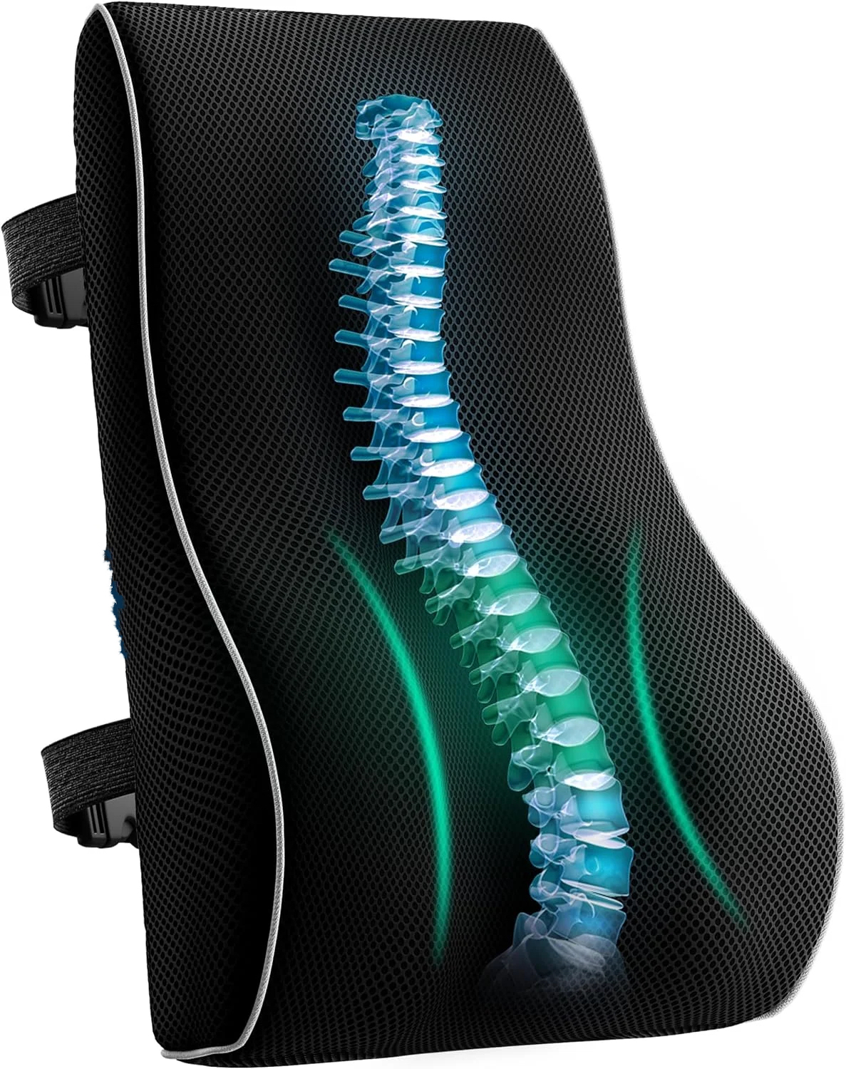 Rebound Memory Foam Car Waist Support Pillow, Office Chair Cushion to Relieve Sitting Fatigue