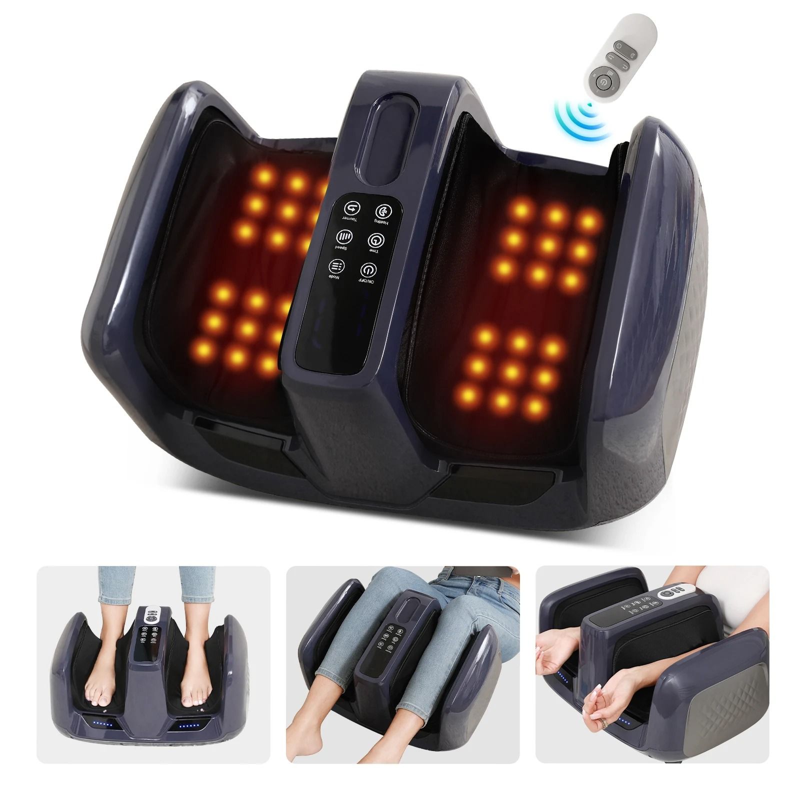 Shiatsu Foot Massager with Heat and Deep Kneading Comfort