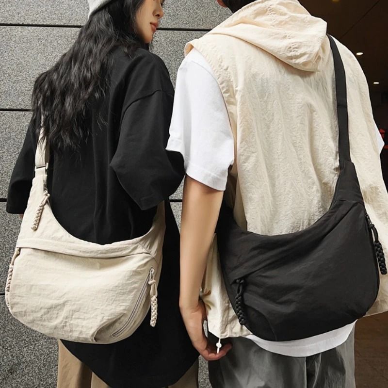 Nylon Shoulder Bag High Capacity Crossbody Messenger for Women