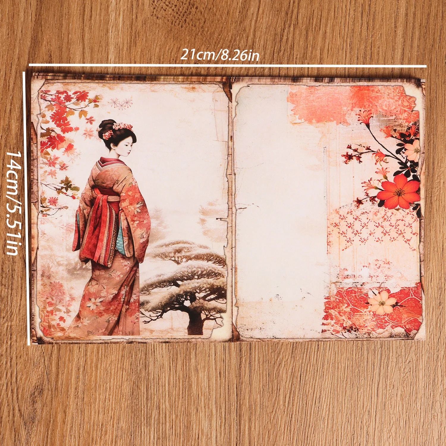 Oriental Cherry Blossom DIY Scrapbook Kit