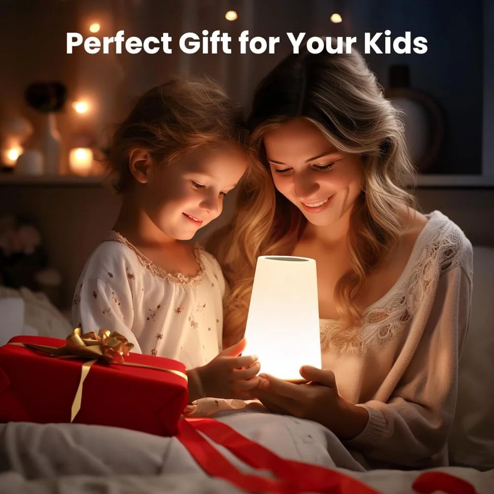 RGB Touch Bedside Lamp Rechargeable Night Light