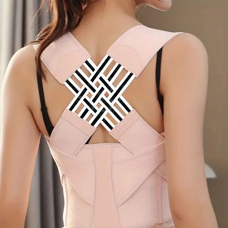 Adjustable Shoulder Support, Magnetic Therapy Posture Corrector, Breathable Back Brace for Sitting Posture Alignment