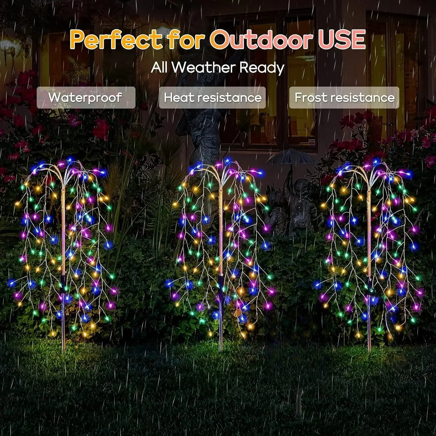 Outdoor Solar Fireworks Lighting, LED Light Fairy Lights, Waterproof String Lights for Courtyards, Garden, Lawn