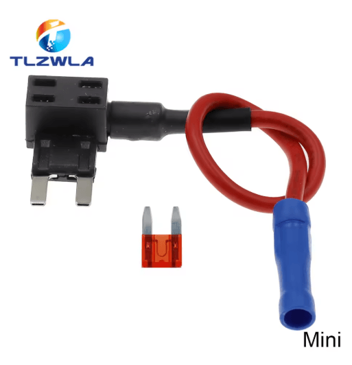 12V Add-A-Circuit Fuse Tap Adapter – Car Fuse Holder with 10A Blade Fuse (Mini / Micro / Standard)