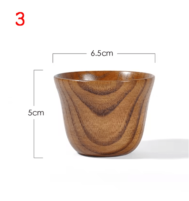 Handmade Wooden Beer Cup Natural Spruce Wood Big Belly Drink Mug