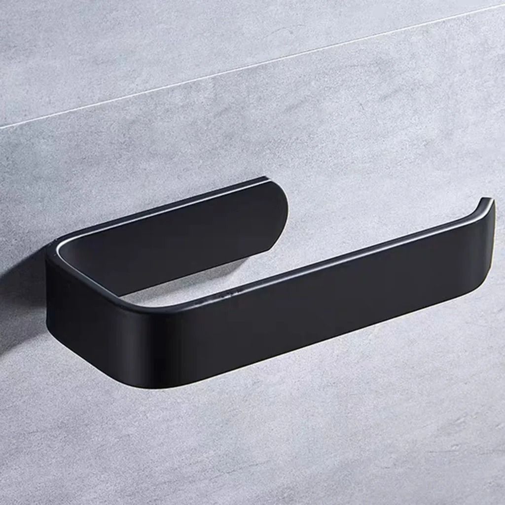 Self Adhesive Wall Mounted Towel Rack Bathroom Towel Holder and Toilet Paper Hanger