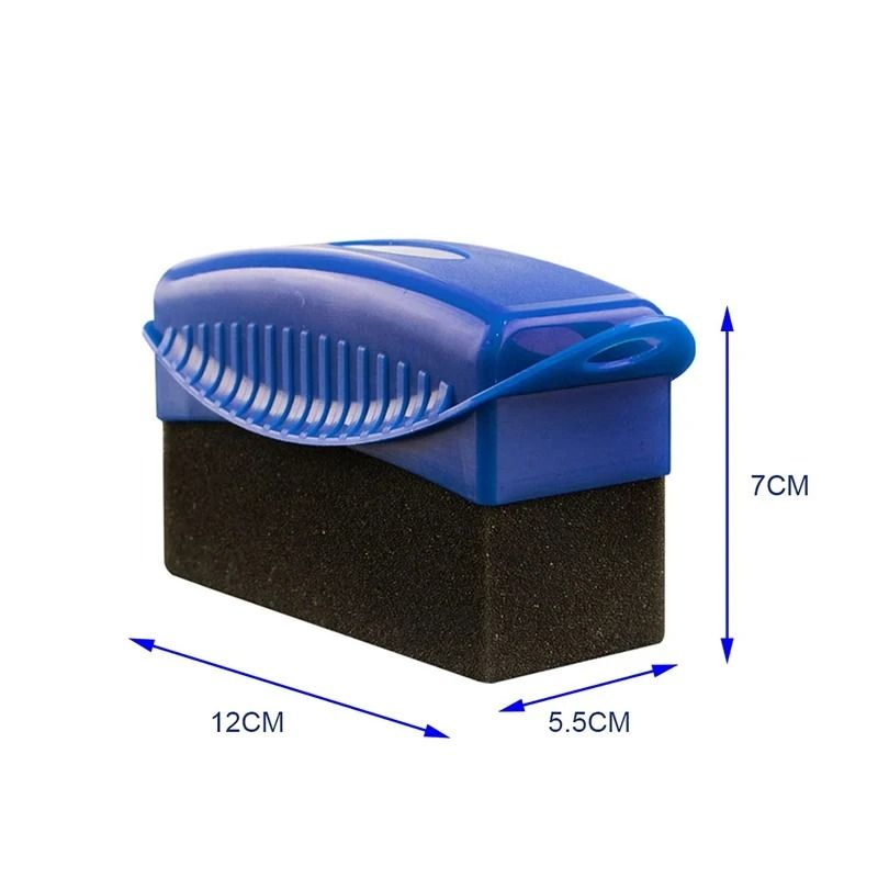 Car Wheel Polishing and Washing Brush with Plush Sponge Applicator