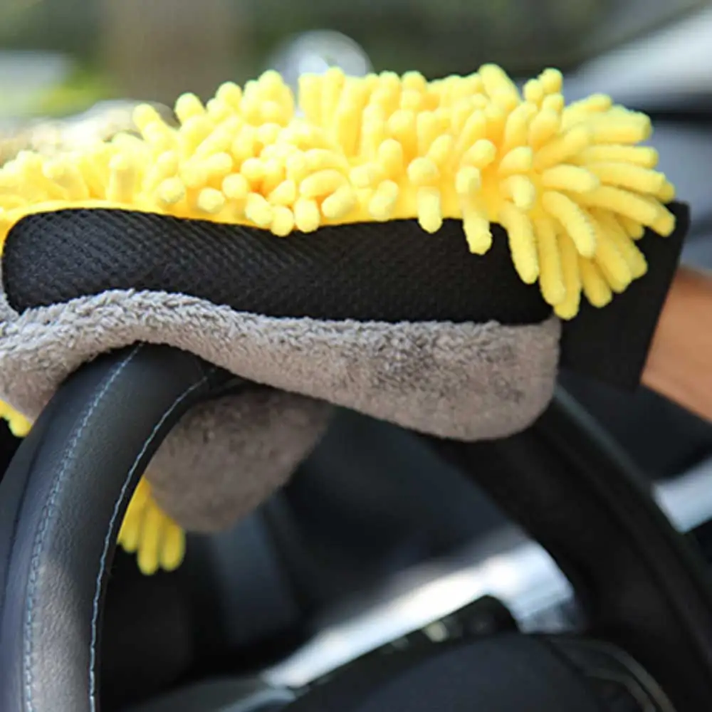Premium Microfiber Car Wash Glove Scratch-Free Auto Detailing Mitt