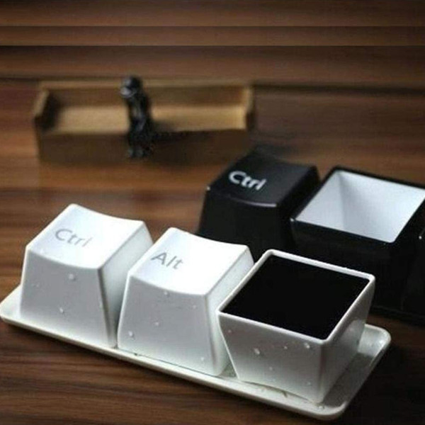 Keyboard Inspired Ctrl Alt Del Cups