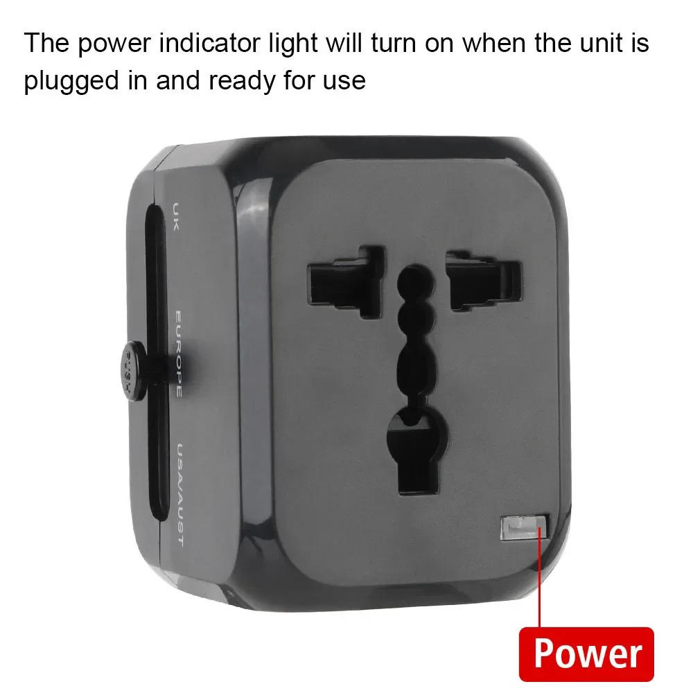 Multifunctional Power Charger Adapter Universal Travel Conversion Socket PD