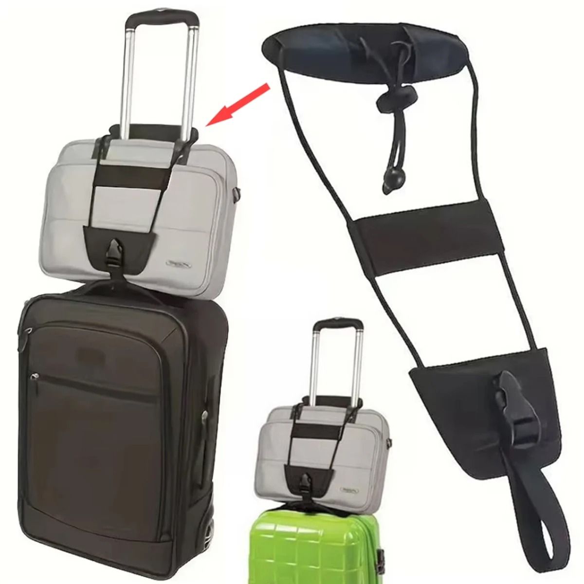 Heavy-Duty Nylon Cargo Tie-Down Luggage Lash Strap