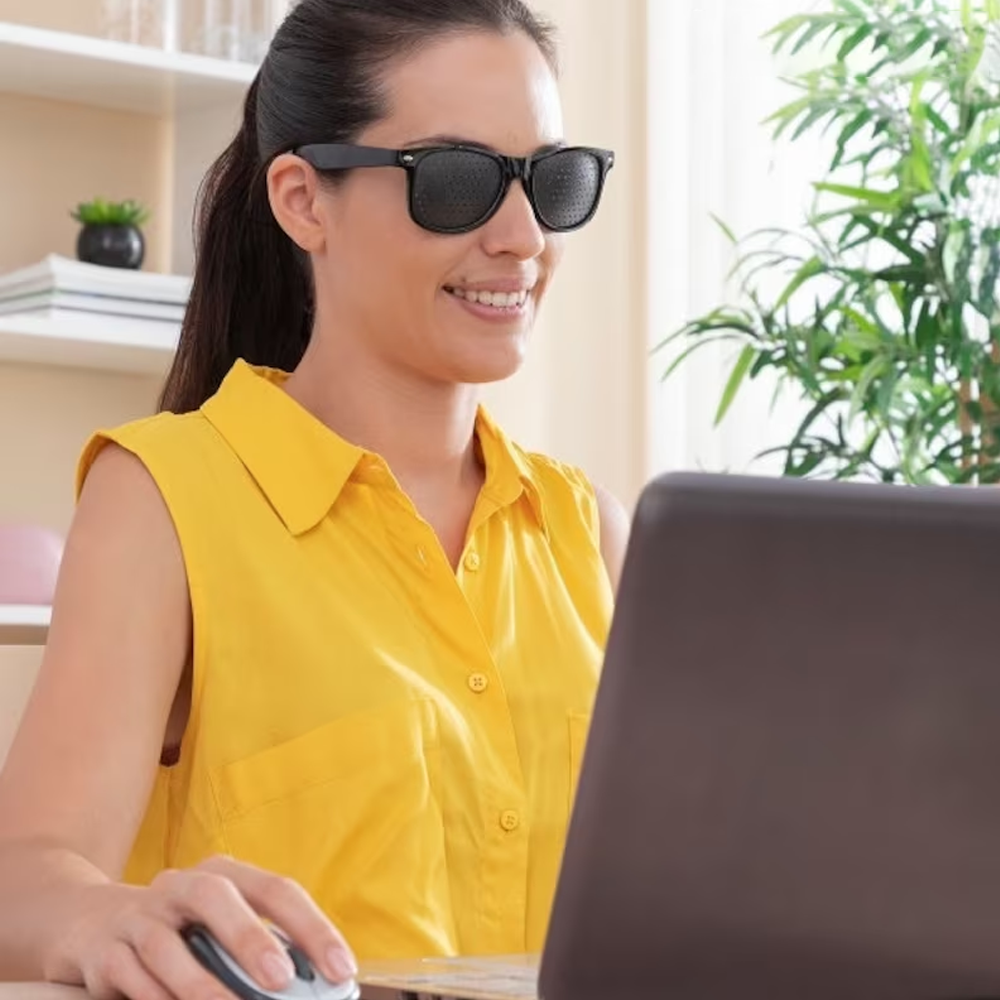 Anti-Myopia Pinhole Glasses – Natural Vision Improvement Eyewear and Perfect Eye Health Gift