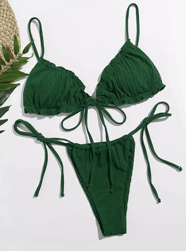 Womens Push Up Bikini Set Bandage Swimwear Two Piece Bathing Suit