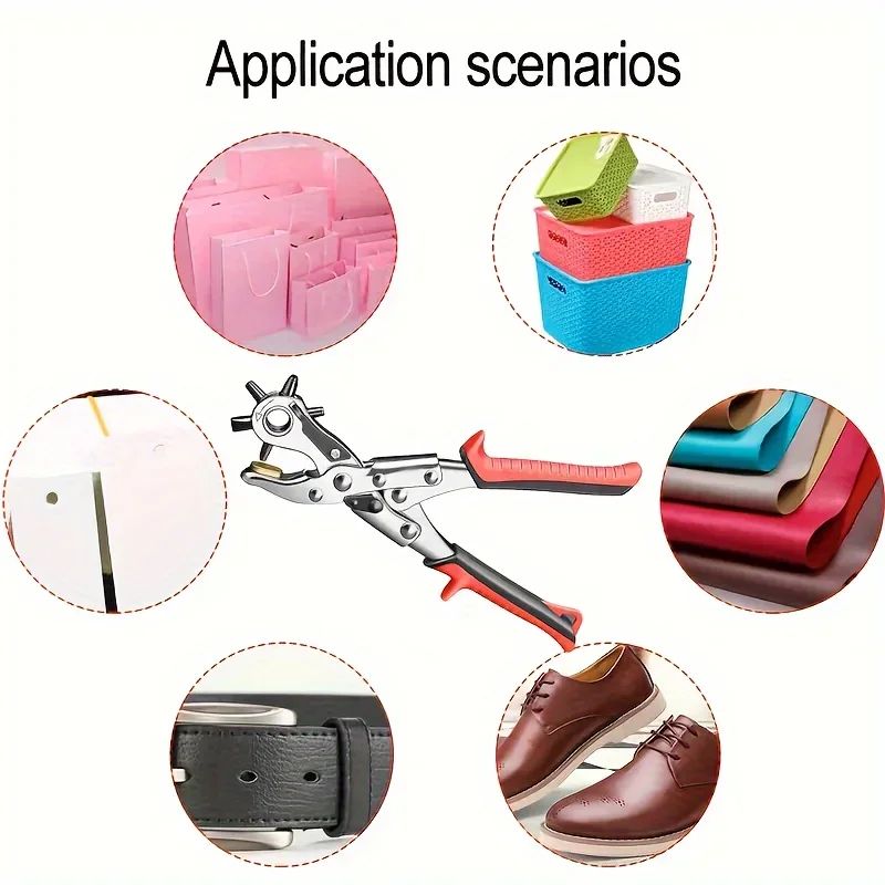 Multifunctional Leather Hole Punch Tool