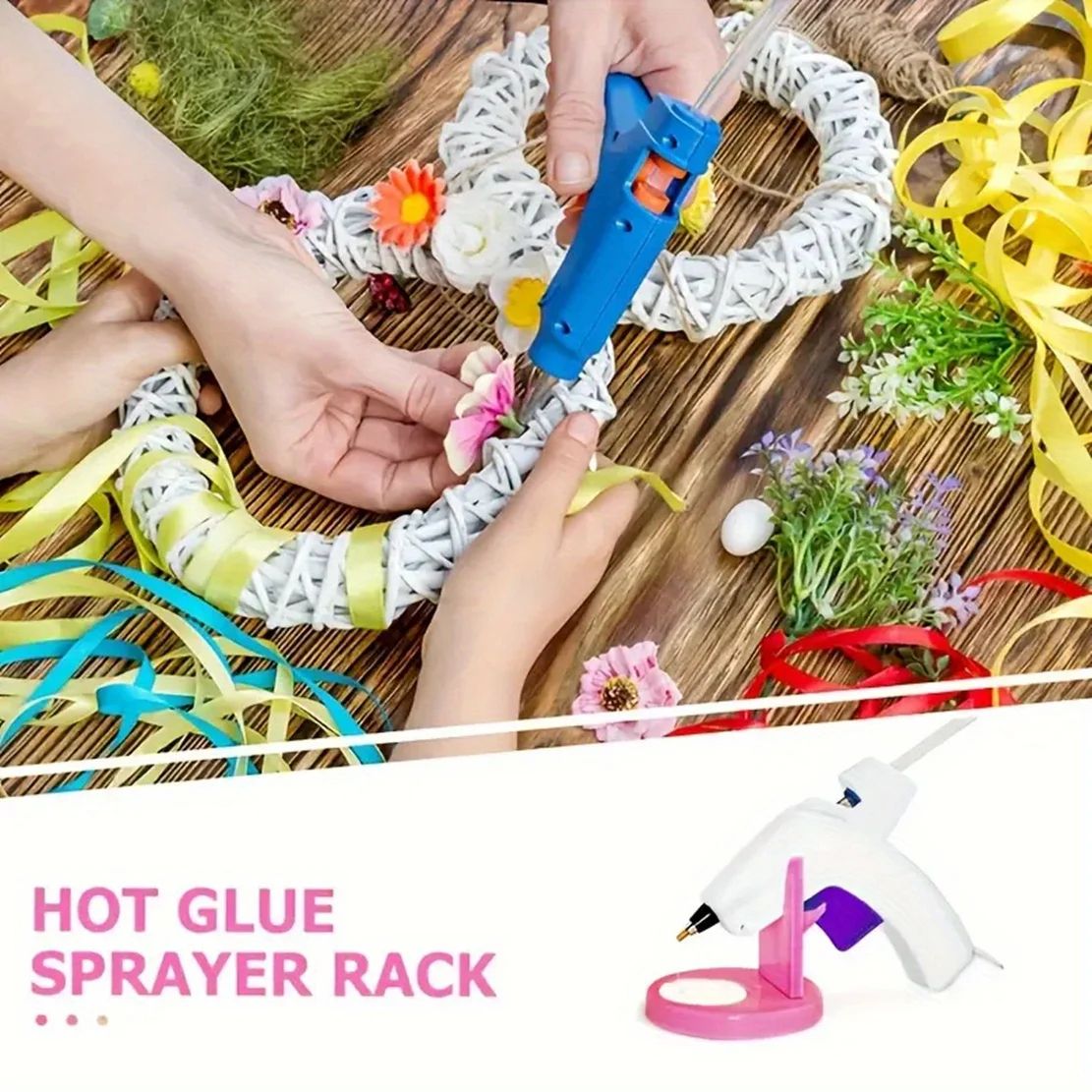 Glue Gun Stand with Anti Drip Design