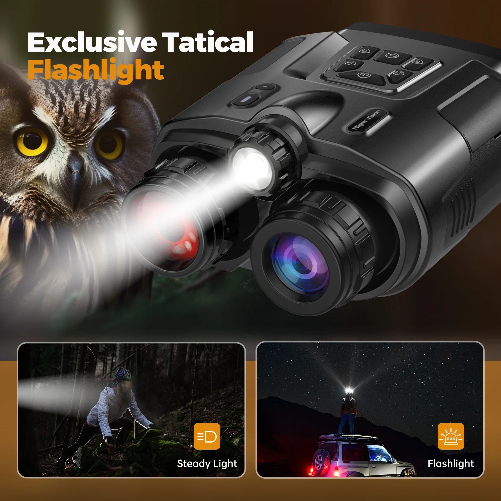 Digital Infrared Night Vision Binoculars with Rechargeable Power