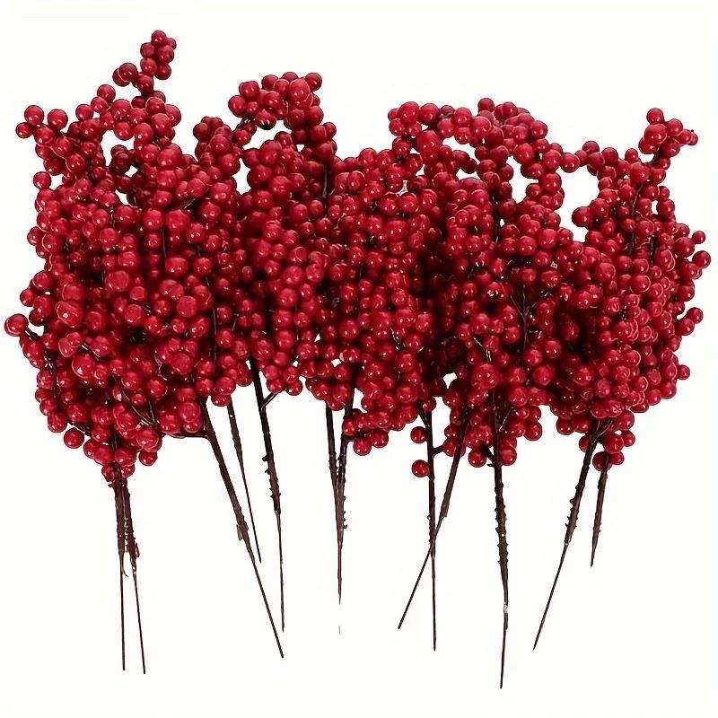 Artificial Christmas Red Berry Decoration Set