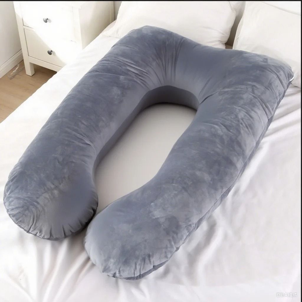 Velvet Maternity Pillow Full Body Support Pregnancy Pillow