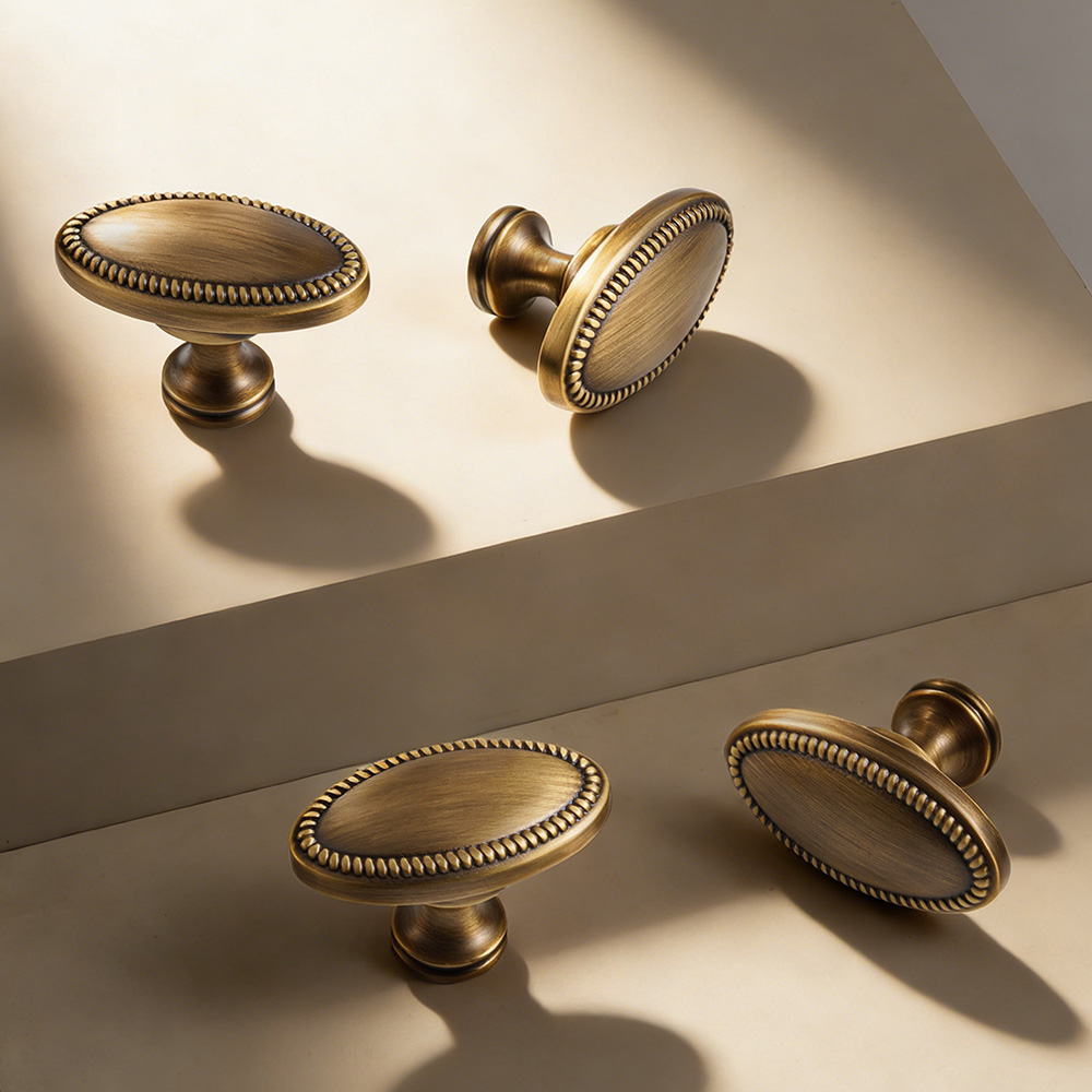 Solid Brass Vintage Cabinet Handles French Style Drawer Knobs